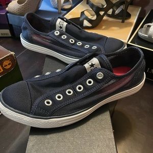 Converse Navy Mesh Slip On size 8.5